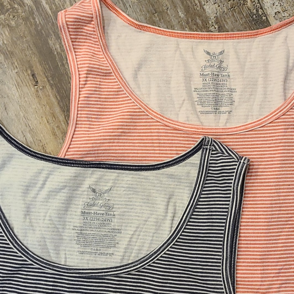 (2 for 1) Faded Glory Must-Have Tank Top